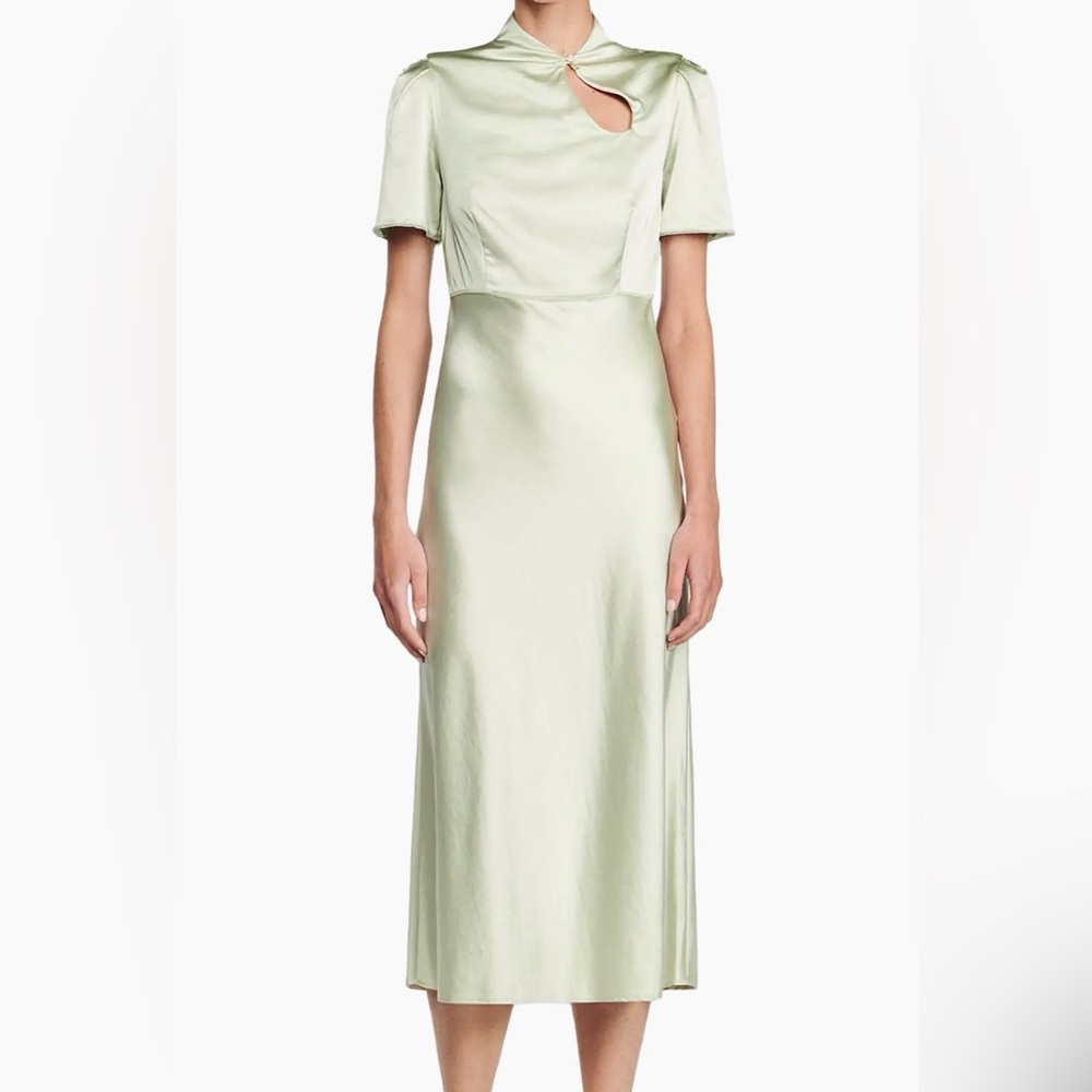 Sandro Light Green Midi Dress